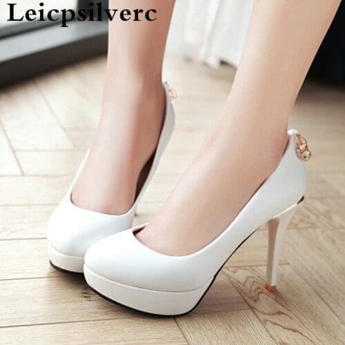 Spring and summer new Korean version of the womens heels comfortable sweet beautiful high heeled women shoes