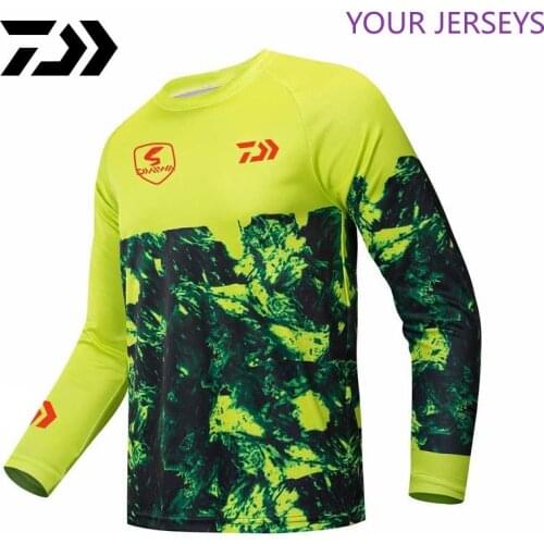 Daiwa Fishing Clothes Jersey Motorcycle Moto Long Sleeve T Shirt Off-road 100% Polyester Anti-uv Pesca DAIWA Pesca Camiseta