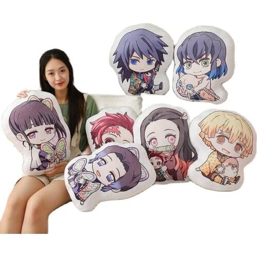 Devils Blade Japanesea Manga Anime Plushies Cushion Demon Slayer Kimetsu No Yaiba Tanjirou Nezuko Pillow Stuffed Plush Toy Gift