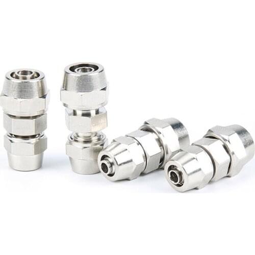 1pc Pneumatic air pipe quick-screw joint straight through reducer to big head PG6/8/10/12/14/16 Quick twist reducer straight