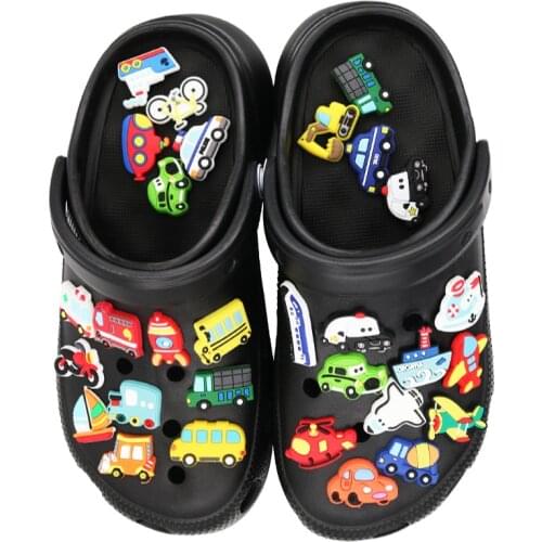 Shoe Charms Speedboat/Submarine/Cargo Ship/Sailboat/aircraft/truck/rocket/Cruise Ship Shoe Accessories Buckle Shoe Decorations