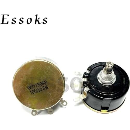 WX112 (050) 5W Single Circle Wire Wound Potentiometer 100R 220R 1K 2K2 4K7 10K 22K 33K 47K 100 220 2.2K 4.7K ohm WX050