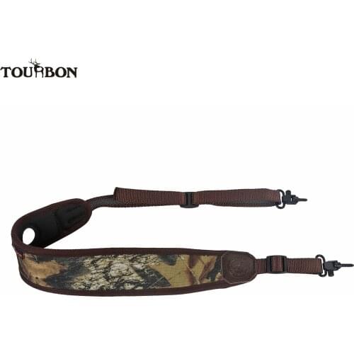 Tourbon Hunting Gun Sling Shotgun Rifle Shoulder Strap Belt Rubberized Non-Slip Adjustable Length w/Swivels Shooting Accessories