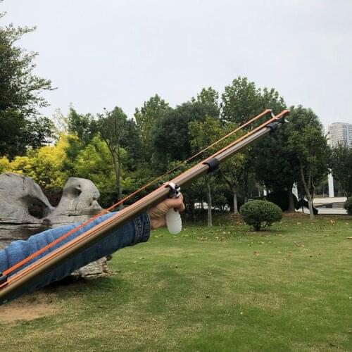 Good Quality Power Outdoor Precision Shooting Slingshot Retractable Folding Slingshot with High Quality Latex Rubber Band