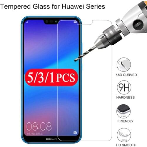 5/3/1Pcs protective film for huawei nova 3 3i 3e 4 4e 5 5i 5T 5Z 6 se 7 7i pro tempered glass smartphone phone screen protector