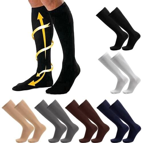 1 Pair Men Athletic Compression Socks Calf Support Stockings Sleeve Ankle Care