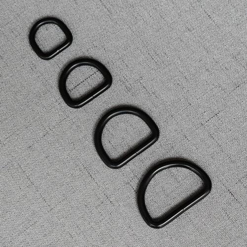 1 Pcs/Pack 15mm 20mm 25mm 32mm D Ring Straps For Bag Backpack Accessory Hardware Pet Dog Collar Leads Garment Handbag Clasp