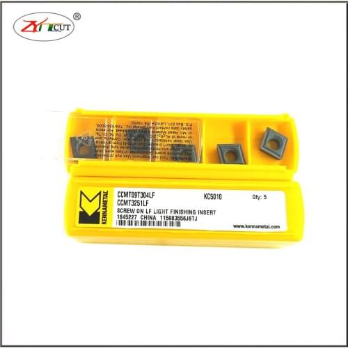 10PCS kennametal CCMT09T302LF CCMT09T304LF KC5010 HNPJ0604ANSNGD KC522M KCPK30 High Hardness Stainless Steel Turning Blade
