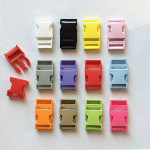 10pcs/pack Plastic buckle Side Release Belt buckle Dual Adjustable buckles Package accessories Bra buckle for Cat Collar Accesso