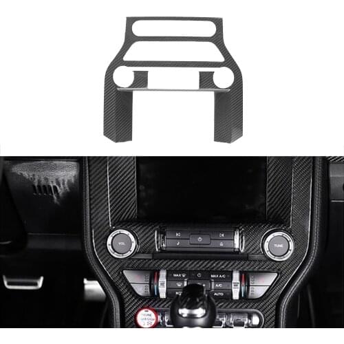100% Carbon Fiber For Mustang Center Control Panel Real Carbon Fiber