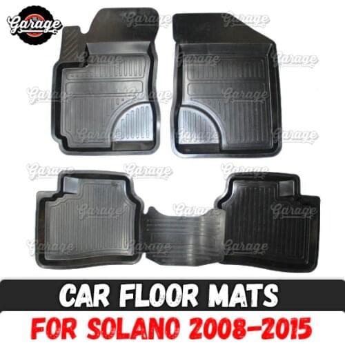 Car floor mats case for Lifan Solano 2008-2015 rubber 1 set / 4 pcs or 2 pcs accessories protect of carpet styling decoration