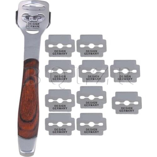 BQLZR Wood + Metal Leathercraft Skiving Hand-Cut Thin Cutting Tool