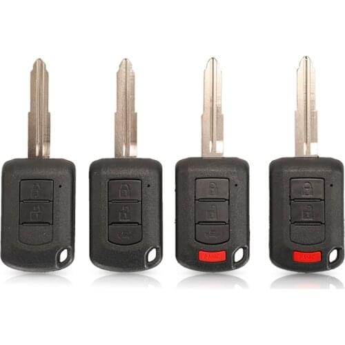 Jinyuqin Remote Head Key Shell Housing Fob 2/3/4 Buttons For Mitsubishi Eclipse Outlander Mirage lancer OUCJ166N Car Key Case