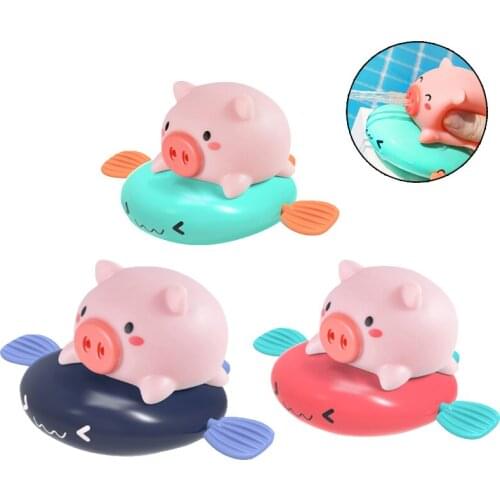 Children Bathing Beach Toys Cartoon Animals Pull Up Bathtub Spray Pig Classic Baby Water Toys Baby Swimming Early Education Gift