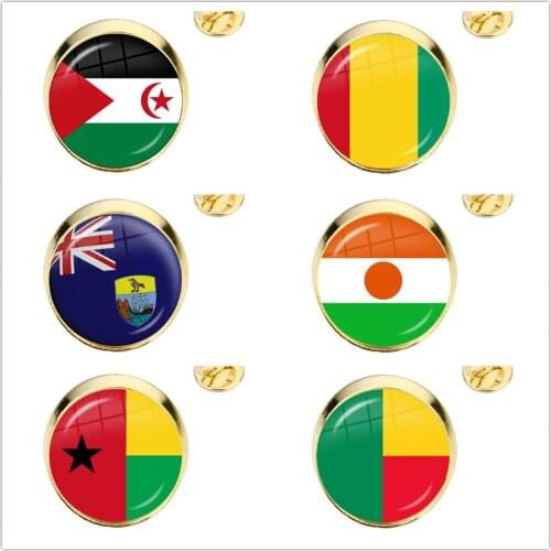 Western Sahara,Guinea,Saint Helena,Niger,Guinea-Bissau,Benin 16mm Glass Cabochon Adjustable Rings Jewelry For Women GIrls Gift