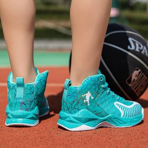 Retro Sport Kids Sneakers Boys Basketball Shoes for Children Sneakers Girls Shoes Basket Footwear Leather Non-slip Trainers 2021