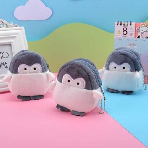 New Kawaii Penguin Children Zipper Coin Purse Kids Wallet Pouch Case Bag Women Lady Mini Handbags Pouch Beauty Holder Bag