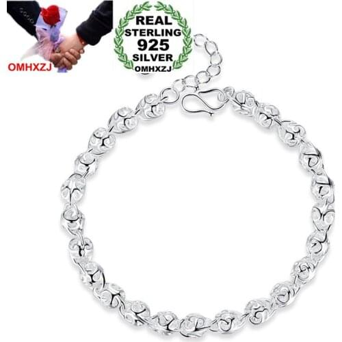 OMHXZJ Wholesale Personality Fashion OL Woman Girl Party Wedding Gift White Hallowed Balls Bracelet SZ129