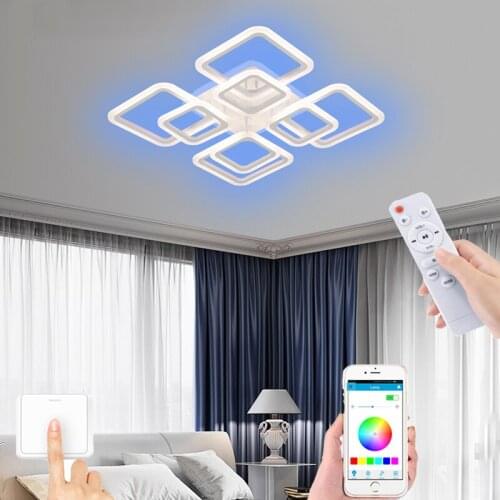 Nordic Bedroom LED Ceiling Lights Living Room Chandelier Villa Dining Room Lamp Childrens Room Lamp APP Remote Control Dimming