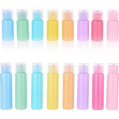 500pcs/lot 10ml 30ml Colorful hand bottle empty plastic flip cap bottle Cosmetics packaging tube