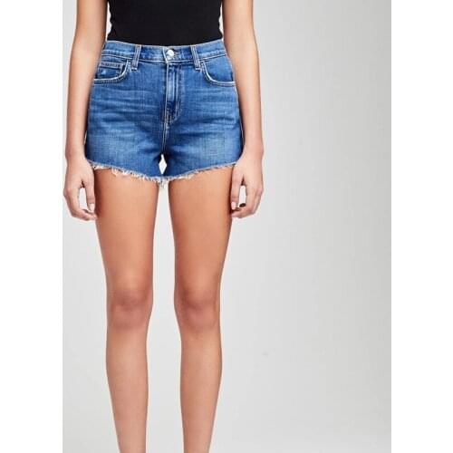 Women Summer Slim Sexy High-waisted Denim Shorts Female High Street Fashion Brand Shorta Ladies Casual Loose Soft Shorts ML012