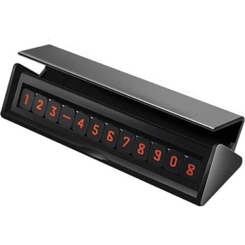 FIRECLUB Universal Car Temporary Parking Card Phone Number Card Plate for Car Stop Parking Sign Notice Number Hidden Stop Sign