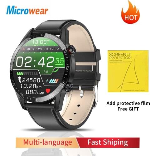 Microwear L16 Smart Watch IP68 Waterproof ECG Heart Rate 360*360 Heart Rate Sleep Monitor Fitness For Xiaomi huwei IOS Android