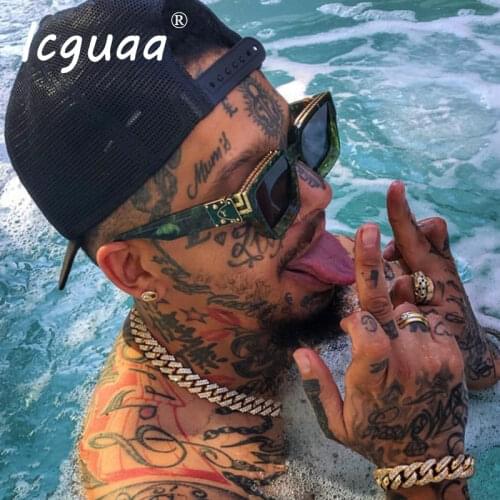 Retro Square Sunglasses men 2019 Sunglasses Women Ins Popular Sun Glasses Men UV400 Shaeds