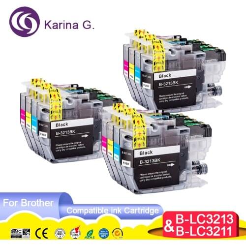 Compatible for Brother LC3213 LC3211 ink Cartridge suit for Brother MFC-J890DW MFC-J895DW DCP-J772DW DCP-J774DW etc