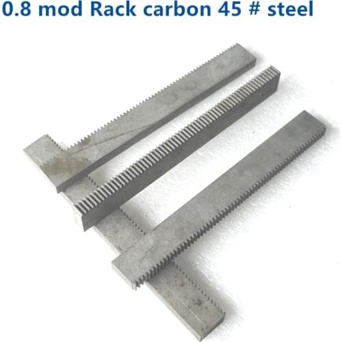 Rack carbon steel 45 # 0.8 mod 8-15-50mm 8-15-100mm 8-15-150mm 8-15-200mm small modulus gear rack guide