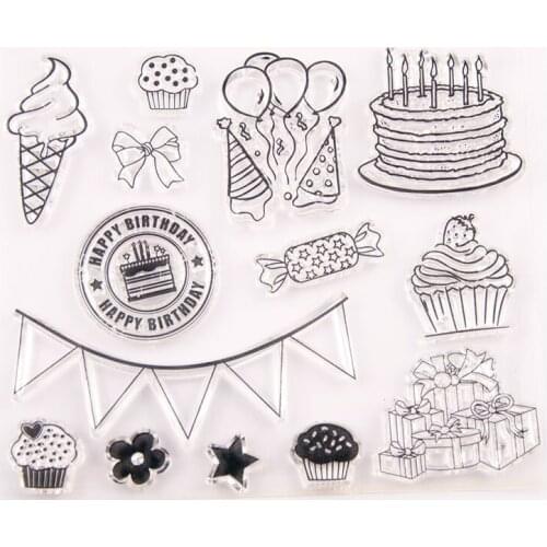 T5067 Silicone Clear Stamps for Scrapbooking Party Decoration Embossing Folder Craft Rubber Stamp Tools New