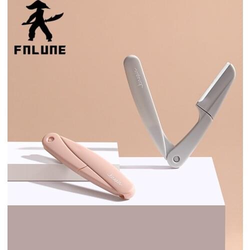 FnLune Eyebrow Trimmer Portable Eyebrow Razor Shaver Eye Brow Shaper Shaping Tool Scissors Facial Hair Remover for Women Makeup