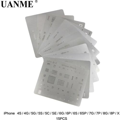 UANME Phone Logic Board Motherboard IC Chip Ball Soldering Net Stainless Steel Plate For Apple All Series