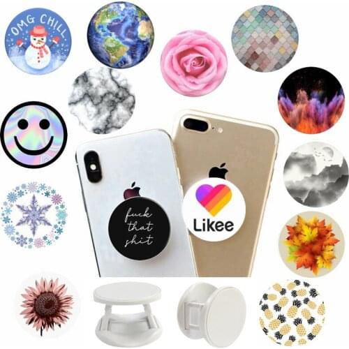 Universal Marble попсокет For Mobile Phones Colorful Phone Holder Finger Ring Expanding Pocket Socket Stand and Grip Mount