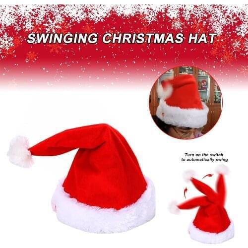 Merry Christmas Singing Dancing Moving Santa Hat Funny Hat Xmas Gift For Child New Year Cap Merry Christmas Decoration Xmas Cap2