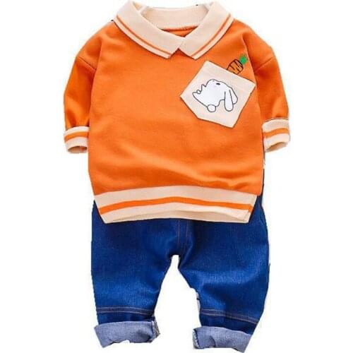 Spring Autumn Baby Girls Clothes Suit Children Boys Cotton T Shirt Pants 2Pcs/sets Toddler Casual Costume Infant Kids Tracksuits