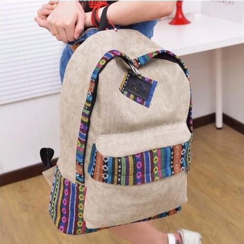 Ladies Laptop Backpack Women Canvas Backpack School Ladies Girls Teenagers Casual Travel Bags Mochila Laptop Bagpack