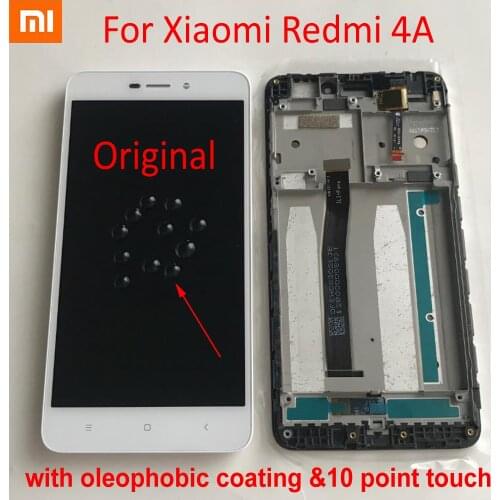 Original Best Working Glass Sensor LCD Display Touch Screen Digitizer Assembly with frame For Xiaomi Redmi 4A Hongmi 4a 2016117