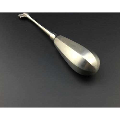 1Pcs Dental Crown Spreader Drill Dental Restoration Forcep Metal Handle Non-Slip Dental Root Elevator Cross Broken Crown Remover