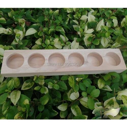 100pcs NATURAL WOOD Aromatherapy Essential Oil Display Storage Organizer Rack Stand Holder for 6pcs 15ml Bottles