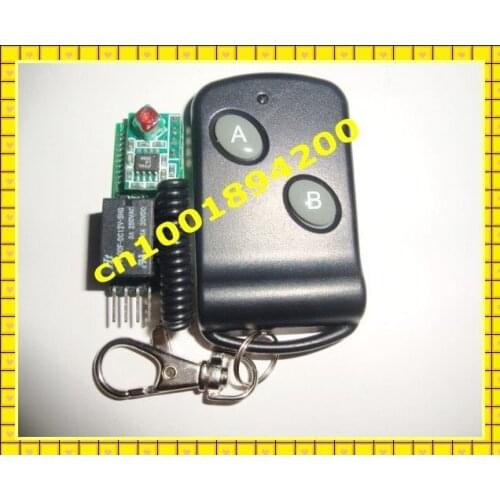 12V1CHMini wireless switch Pin receiver Board with remote control MomentaryNon-Latched/Latched Max Load 250V 3A 39*16*12.5mm