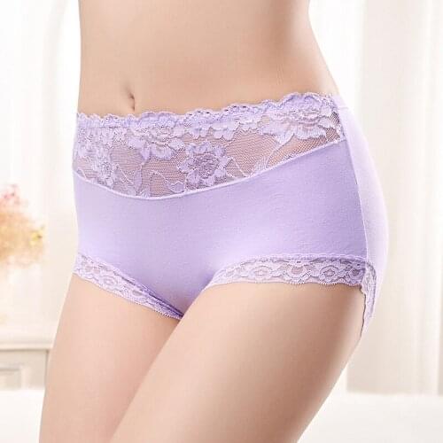 3pcs Womens cotton Panties Middle waist Fashion High Quality mid-rise Underwear Women Lace Soft Briefs Sexy Lingerie underpant