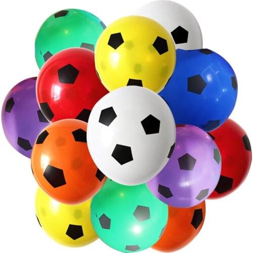 BTRUDI Hot Sale 30/50pcs 12 inch Football printed latex balloon birthday party decorations kids helium balloon children party