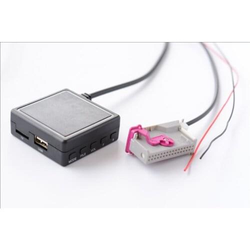 32Pin Bluetooth Aux Microphone Adapter TF USB Flash Drive For Audi A3 A4 A6 A8 TT R8 RNS-E Navigation RADIO
