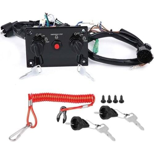 37100-96J14 Dual Ignition Key Switch Panel For Suzuki Marine Outboar