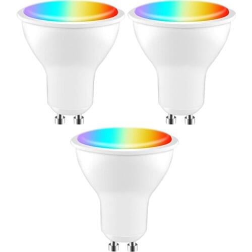 5wRGB+CW Light Lamp LED Dimmable Wireless 5W 18.5x106mm Parts Ceiling Equipment App Functional Tuya Home GU10 Spotlight Bulb