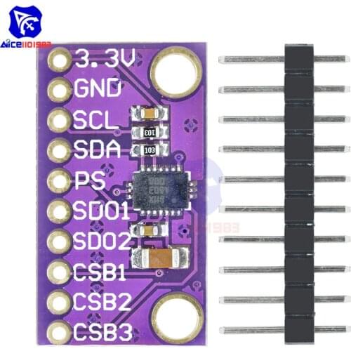 9-Axis 9DOF BMX055 IMU Precision Integrated Attitude Sensor Board Module For Arduino IIC I2C Replace MPU9250 WITH Pins DIY KIT