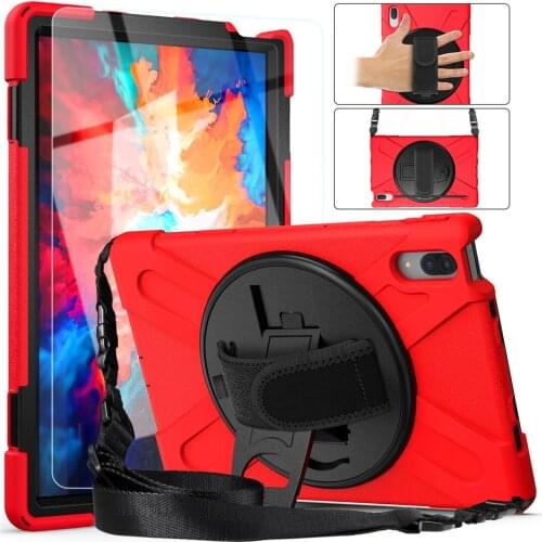 Case For Lenovo Tab P11 Pro TB-J706F/L 11.5 Funda Rotate Cover for Lenovo Tab P11 TB-J606 Shockproof Heavy Duty Cover+Glass+Pen