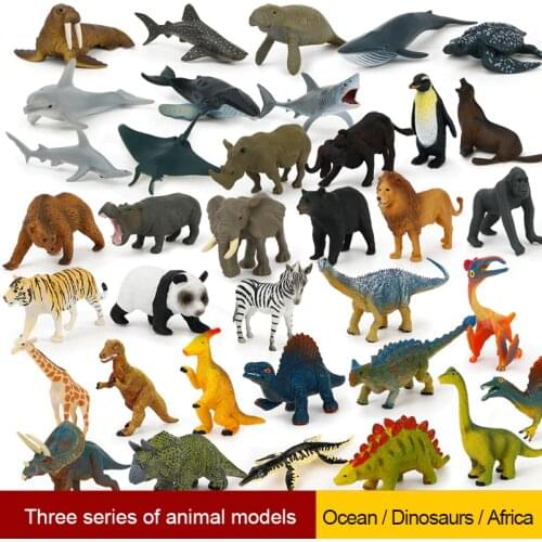Kids Cognitive Educational Toys Simulation Animal Insect Model Mini Animal dinosaur Sand Table Scene Model Toys For Children