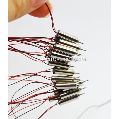 Hot sale ! 50pcs 1.5-4.5V 52000RPM dc Coreless Motor for helicopter Strong Magnetic